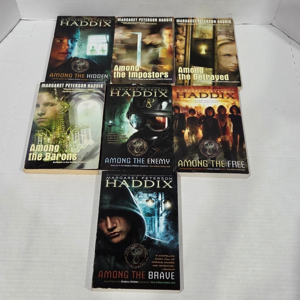 Shadow Children Series Among the Hidden 7 Book Set Margaret Peterson Haddix YA